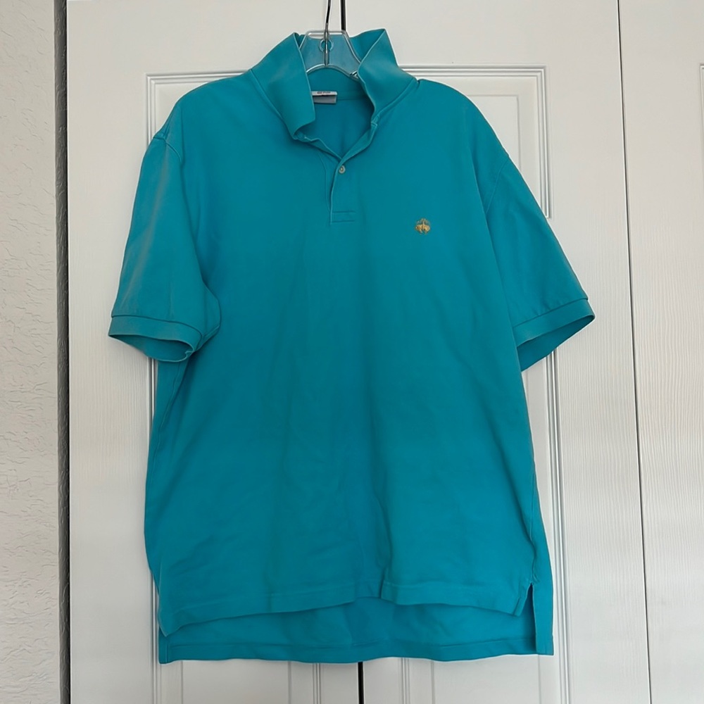 Brooks Brothers Polo Men Large Sky Blue